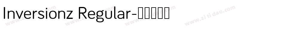 Inversionz Regular字体转换